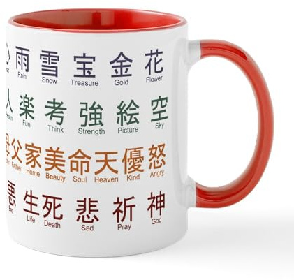 CafePress Kanji Mug 11 oz (325 ml) Ceramic Coffee Mug