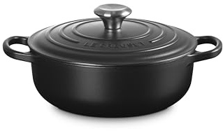 Le Creuset Signature Cast Iron 24cm Sauteuse Satin Black