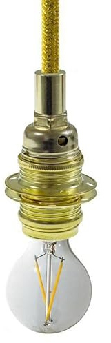 Lampenfassung E14, Fassung aus Metall E14 für Lampenkabel mit Außenhewinde Gewindemantel inkl. Außenhülle, Stein und 2 Gewinderingen für Lampenschirme | Komplett Set E27 (messing)