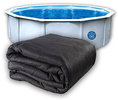 Liner Life LL12R Above Ground Pad 12' Round, Protects The Bottom of Aboveground Pool and Extends Life of The Liner, Strong and Durable Puncture Resistant Polyester Geotextile Material, Black