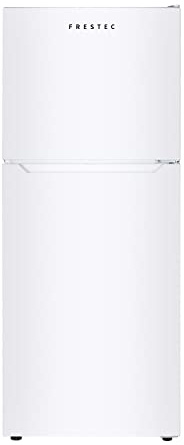 Frestec 12.1 CU' Refrigerator with Freezer, Apartment Size Refrigerator Top Freezer, 2 Door Fridge with Adjustable Thermostat Control, Freestanding, Door Swing, White (FR 1202 WH)