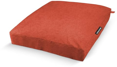 Happers Coussin de Sol Naylim Mate Imperméable Multiusages pour l'Extérieur, Banc et Palettes - Confort et Polyvalence dans Un Seul Coussin Orange 60 x 60 cm