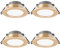 FROIDEXG Downlight Led Focos Empotrados Comerciales para El Hogar Sala De Estar Dormitorio Lámpara De Techo Antideslumbrante Dorada 3W5W7W Aluminio PC Puede Luces 1 Paquete / 4 Paquetes