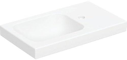 Geberit Handwaschbecken iCon Light 53x31cm, o Ü, HL + Ablagefl. re, we. ma