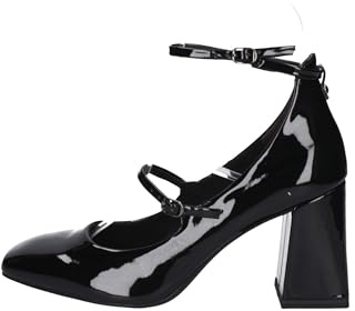 Tamaris Damen Pumps Blockabsatz Vegan; BLACK, EU 39