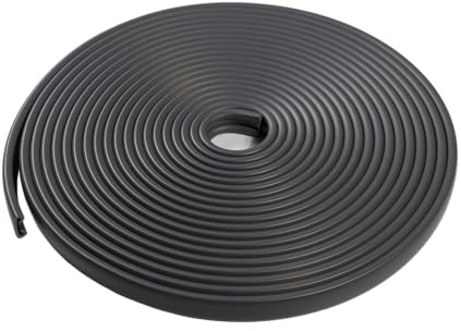 Quest Handlauf PVC 40x8 mm flexibel, rutschfest - Dunkelgrau, 25 m | Geländerprofil für Treppen, Balkone & Terrassen, sicherer Griff, witterungsbeständig, leicht zu montieren, innen & außen