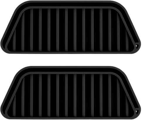 Namvo 2 pcs refrigerator drip tray, silicone drip trap tray reusable, refrigerator water dispenser drip tray refrigerator accessories compatible with Whirlpool Samsung others