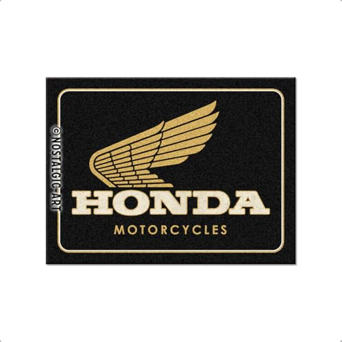 Nostalgic-Art Retro Kühlschrank-Magnet, 6 x 8 cm, Honda – Motorcycles Gold – Geschenk-Idee für Biker, Original Lizenzprodukt (OLP), aus Metall, Vintage Design | Original Honda Lizenzprodukt (OLP), aus Metall, Vintage Design, Geschenk-Idee für Biker