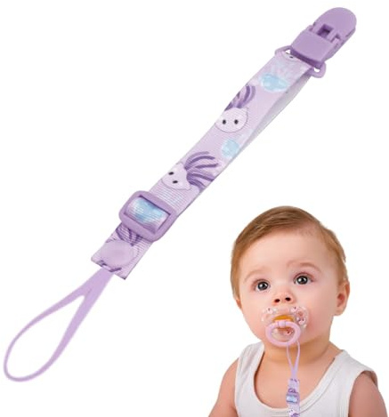 Lembeauty Schnullerhalter-Clip, Schnullerband | Schnuller-Beißriemen, Anti-Drop-Leine-Beruhigungshalter,Leine Halter, Universalhalter Leine für Beißspielzeug Beißringe, Schnullerschnur - passend für