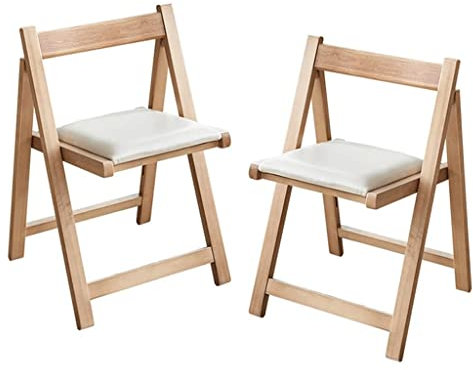 UYHBCNQD Besucherstuhl 2 stücke Klappstuhl Einfache Holz Event Stuhl Tragbare Haushalt Esszimmer Stühle Party Gartentische Und Stühle Leicht bewegen