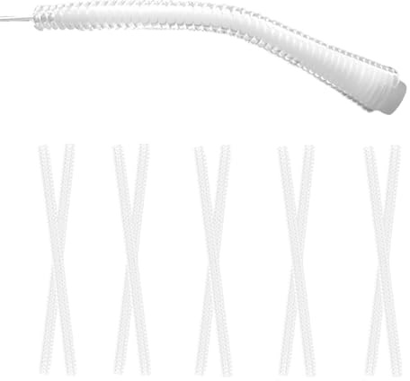 5 Paar 80mm*2mm Silikon Brillenbügel Überzug,Antirutsch Überzüge,Anti Rutsch Überzug für Brillenbügel,Brillen Ohrbüge Überzüge für Lesebrille Sportbrille oder Sonnenbrille(Transparent)