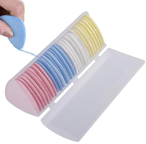 Tiza De Costura Para Sastres: Lápiz De Tiza Triangular Para Costura Y Confección Para Marcar Telas, Marcadores De Tela Lavables Con Caja De Almacenamiento, 4 Colores De Tiza Marcadora De Colores
