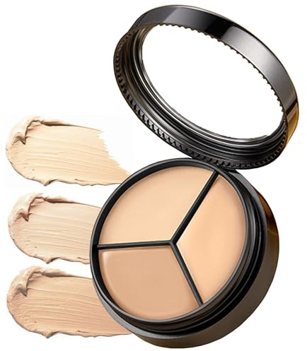 Full Coverage Color Corrector Concealer Palette, for Dark Circles Blemishes | Cream contour for under eye. Long lasting waterproof blendable. Covers spots redness imperfections.