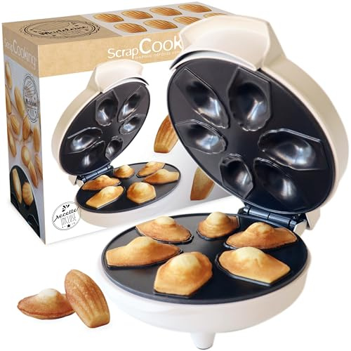 ScrapCooking - Máquina de Madeleines - Madeleines Factory - Esponjosas en 4 Minutos - Idea de Regalo para Repostería y Cocina (Merienda) - Receta Incluida - 3891