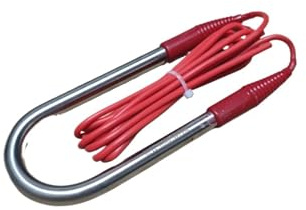 2PCS 36V/48V Stainless Steel U Type Immersion Heater - High Performance DC Water Heating Element with 1 Meter Wire(36v 200w)