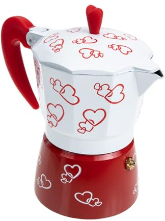 Cabilock Aluminum Mocha Pot Espresso Maker Lightweight Portable Italian Coffee Brewer with Ergonomic Handle and Filter Structure for Home and Office Use