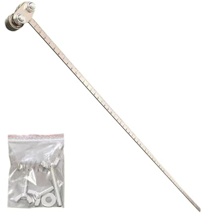 Guía de posicionamiento, herramienta calibre medición, riel ajustable 60 cm, guía corte sierra circular de precisión con escala, regla duradera con mecanismo deslizante, para carpinterí