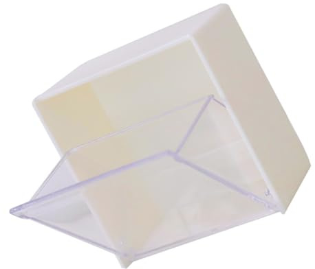 SHINEOFI Porta Cosmetici Organizer da Parete in Plastico Bianco, Riutilizzabile e Facile da Pulire, per Desktop e Tavolo da Pranzo, Contenitore per Dischetti di Cotone
