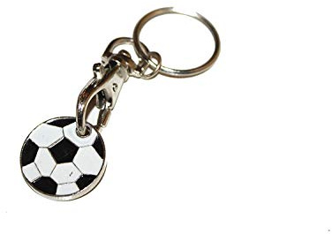 Football Trolley Coin Keyring