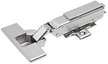 Metafranc Topf Scharnier Softclose - Montage: aufliegend - 2 Stück - Hochwertige Qualität - Mit Dämpfung / Automatikscharnier / Möbel-Scharnier mit Easy Click-on / 311436, Klar