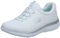 Skechers Womens Summits Top Player Sneaker, White Mesh Silver Trim, 5 UK
