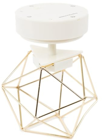 U Brands Magnetic Gold Prism LED Light, Locker Decoration, 1 Count