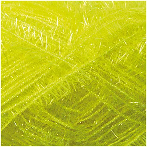 Sibylles Geschenkeartikel 50g Creative Bubble von Rico Design - Farbe 27 - Neongelb - das innovatives Schwammgarn für Ihre lustigen Spülschwämme