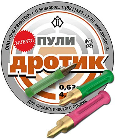 ECOMMUR 40 x Balines Kvintor Darts/Perdigones Tipo dardo DROTIK Dos Colores en Calibre 4.5mm. Balines para escopetas de Aire comprimido.