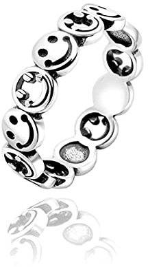 Luxus 15 Arten Multi Happy Smiley Face Offene Ringe Für Frauen Kreativer Kreis Netter Ring Party Hohl Einstellbar Punk Schmuck