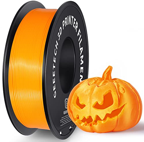 GEEETECH Upgrade PLA Filament für 3D Drucker 1,75mm +/- 0,02mm New Orange, Spule 1kg
