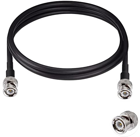 Vecys BNC Maschio a BNC Maschio Cavo 50ohm RG58 RF Coassiale Cavo Jumper Pigtail 6.5ft/2m per Antenne RF Ham Radio Palmare