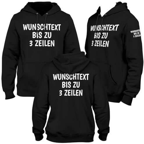 Viva Designs – Pullover Herren Damen - Geschenke für Männer Frauen Hoodie mit Wunschtext - Kapuzenpullover selber gestalten Personalisierte Geschenke - Lustige Sprüche auf den Pulli drucken Lassen