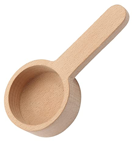 Jagowa Wooden Coffee Spoon Coffee Scoop Measuring for Coffee Beans and Tea Home Kitchen Accessories (9.8cm, 16.8cm)