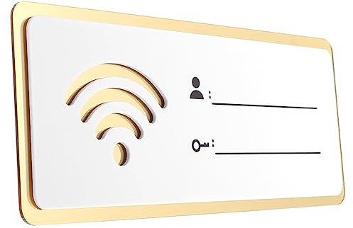 Ciieeo Acryl Wifi Schild Wetterfest Langlebig Wifi Passwort Anzeige Schild Für Zuhause Büro Restaurant Einfache Nutzung Und Sichtbare Netzwerkinfos