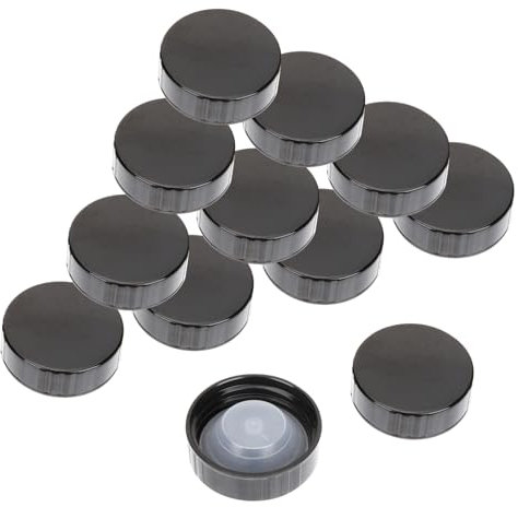 Mipcase 12 Pièces Bouchons à Vis Pour Bouteilles Couvercles Plastique Fournitures Pour Vinification (38-400)
