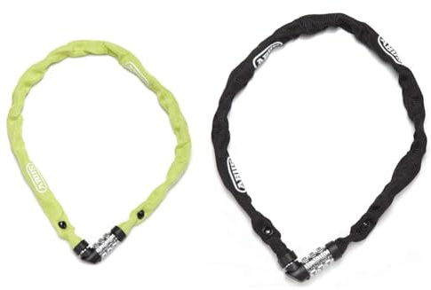 ABUS kinderwagenschloss fahrrad-schloss kinder textilschlauch kinder-fahrrad zahlen bike chain level zwei zahlschloss 3 stellig schwarz bike scooter