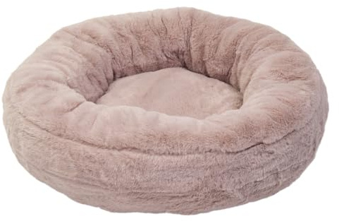 JACK AND VANILLA, runder Hundekorb Softy-Modell, Pink, Größe XS, 45 x 45 x 15 cm
