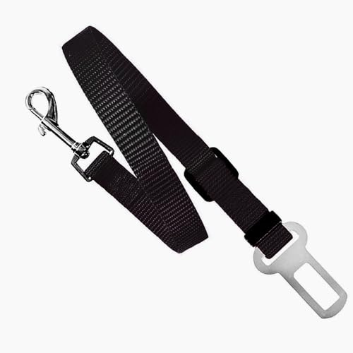 Ceinture de sécurité pour Chiens, Animaux pour Voiture, réglable, Noire