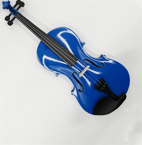 Erwachsenen geige Anfänger Holzgeige Mit Geigenkasten Und Geigenbogen Von Musikinstrument Und Teile 4/4(Blue)