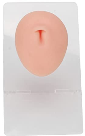 Faux Piercing de Nombril, Kit de Piercing de Nombril, Modèle de Nombril de Simulation 3D, Modèle de Ventre en Silicone, Faux Piercing de Ventre pour Bijoux, Affichage de Goujons,