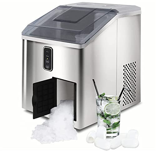 2 in 1 ice maker and shaved ice machine, countertop ice maker with ice crusher, ice pellet ice cube ice sonic ice maker for home office bar party