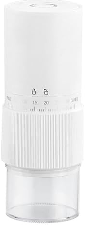 Molinillo de café eléctrico portátil, máquina de grano expreso, 30 ajustes de molienda, trituradora automática de café inalámbrica, pantalla LED, capacidad de 25 g, para casa, oficina, excursiones