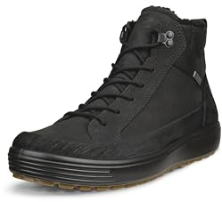 ECCO Scarpa invernale da uomo Soft 7 Tred Gore-tex Waterproof Sneaker, Nero, 8.5 UK