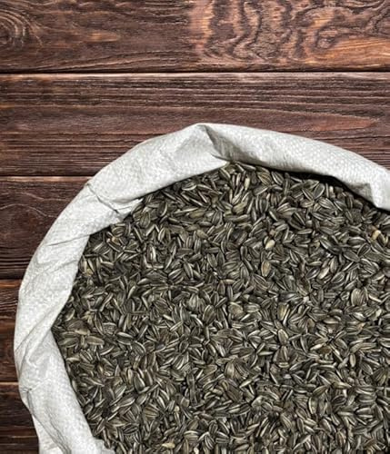 Sonnenblumenkerne gestreift 15 kg - Ideal für Wildvögel, Geflügel sowie Nager & Kleintiere, aus Regionalem Anbau