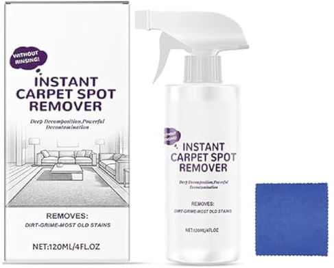 Multipurpose Powerful Quick-Drying Carpet Cleaner, Instant Carpet Spot Remover, Leistungsstarke Teppichreiniger Mittel mit Stoff, Teppich Fleckenentferner für alle Arten von Polstern, Teppich
