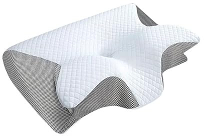 bergxperten kissennest Orthopädisches Nackenkissen Ergonomisches Memory Foam - für Seitenschläfer, Rücken & Bauchschläfer, für Nacken - Linderung