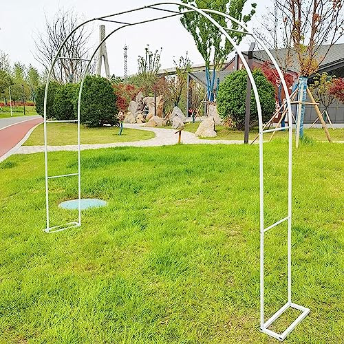 Grande arche de jardin en métal pour roses – 120–350 cm de large et 2,2 m de haut treillis pour plantes grimpantes, tonnelle de mariage, pergola en fer blanc pour vignes et fleurs