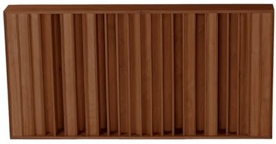 IG Acoustics Diffuseur acoustique QRD 1D 423 - 50 x 100 cm - Élément acoustique/panneau acoustique (teinté foncé)