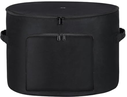 Organisateur de tuyau d'arrosage – Support de pot de tuyau d'arrosage robuste, seau de rangement pour outils de plein air avec trous de drainage | Récipient de jardin/terrasse résistant aux