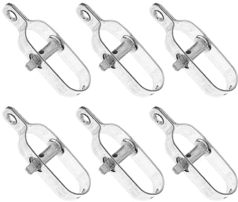 Veemoon Tendeur de Câble D’Acier Robuste 90mm pour Serrage et Jardin Lot de 6 Tendeurs Métalliques Compacts Résistants la Corrosion, Outil de Serrage Fil Acier Pratique Suspendre